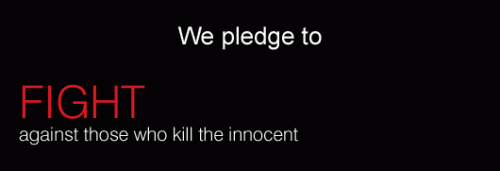 Pledge to fight against terror